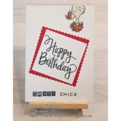 Grußkarte zum Geburtstag: Happy Birthday Crazy Chick ~ 10,5 x 14,85 cm