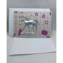 Grußkarte zur Einschulung, 