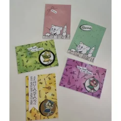 Grußkarten / Glückwunschkarten zum Schulanfang, „Eule oder Katze zur Einschulung“, Grüße an das Schulkind, Handarbeit