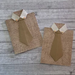 Grußkarten / Glückwunschkarten zu verschiedensten Anlässen, „Hemd mit Krawatte“ Einladung zum Geburtstag, Handarbeit