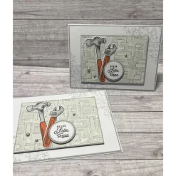 Grußkarten Glückwunschkarten Geburtstag Vatertag Geburtstagskarten Cards Werkzeug Hammer Zange Männerkarten Handmade