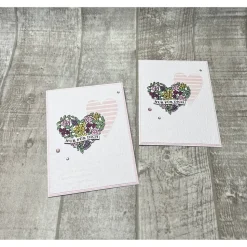 Grußkarten Glückwunschkarten zum Geburtstag etc. „Nur für Dich“ Geburtstagskarte Cards Herzen Handmade Stampin‘ Up!