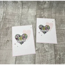 Grußkarten Glückwunschkarten zum Geburtstag etc. „Nur für Dich“ Geburtstagskarte Cards Herzen Handmade Stampin‘ Up!