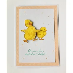 Grußkarten zu Ostern in Pastellfarbe Osterglocke Handarbeit Stampin’Up Unikate