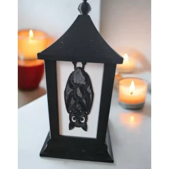 Grusel-Vielfalt für drinnen und draußen: 3D-Gedruckte Halloween-LED-Laterne (27cm)