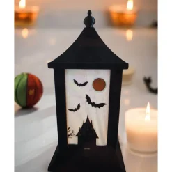 Grusel-Vielfalt für drinnen und draußen: 3D-Gedruckte Halloween-LED-Laterne (27cm)