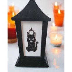 Grusel-Vielfalt für drinnen und draußen: 3D-Gedruckte Halloween-LED-Laterne (27cm)