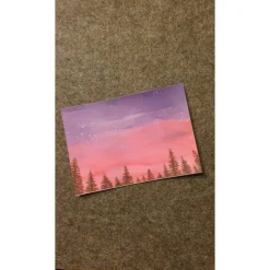 Grusskarte Wintermotiv Aquarell (gedruckt)