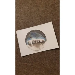 Grusskarte Wintermotiv Aquarell (gedruckt)