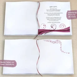 Gästebuch & Album zur Kommunion mit Fischen und Wellen in Beere / Bordeaux | Kommunionbuch personalisiert mit Name