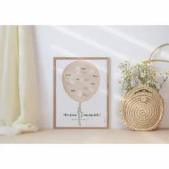 Gästebuch Babyparty Poster Fingerabdruck Gästebuch - Gästebuch Deko Babyshower - Baby Andenken Poster - Babyparty Gäste