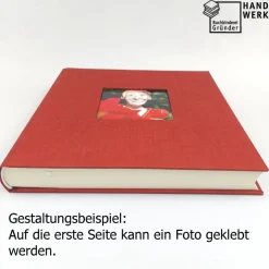 Gästebuch, duo abendrot, personalisierbar, ca. 24 x 24 cm, Büttenpapier