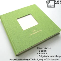 Gästebuch, duo abendrot, personalisierbar, ca. 24 x 24 cm, Büttenpapier