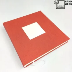 Gästebuch, duo abendrot, personalisierbar, ca. 24 x 24 cm, Büttenpapier