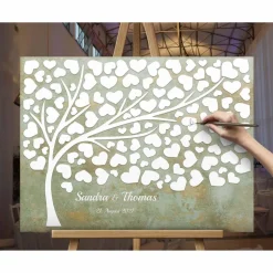 Gästebuch Hochzeit Geburtstag Hochzeitsgästebuch, Boho Vintage Hochzeitsbaum