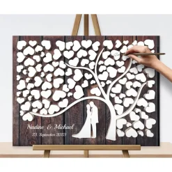 Gästebuch Hochzeit Geburtstag Hochzeitsgästebuch, Hochzeitsbaum