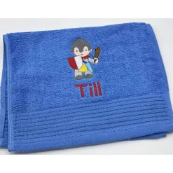 Gästehandtuch ( 30 x 50 cm ) + Motiv Ritter #Nr. 68 ) + Name / Kinderhandtuch