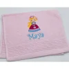 Gästehandtuch ( 30 x 50 cm ) + Motiv Prinzessin (#Nr. 69 ) + Name / Kinderhandtuch