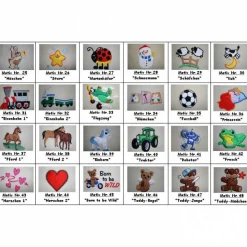 Gästehandtuch ( 30 x 50 cm ) mit Stickmotiv nach Wahl + Name / Kinder Handtuch