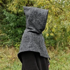 Gugel für Wikinger Wolle grau, Skjoldehamn Gugel für Frauen und Männer, Toraxacum,  G-EW-W-gr-ka