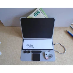 Gutschein Geldgeschenk Laptop Geburtstag Laptopkarte Frau Mann Geschenkidee GeldVerpackung