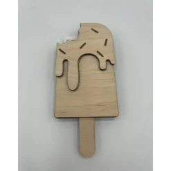Gutschein Geschenke Halter aus Holz / Gutscheinkarte/Geldgeschenk / Eis