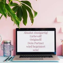 Gutschein Karte Partner Geschenk Jahrestag Hochzeitstag Weihnachten  Geburtstag