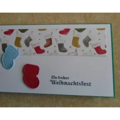 Gutschein Weihnachtsverpackung Weihnachtssocke Ticket Geldgeschenk  Weihnachten Konzertkarte  Verpackung