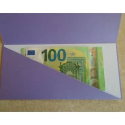 Gutschein Weihnachtsverpackung  Wichtel Geldgeschenk  Weihnachten Konzertkarte Lila Verpackung