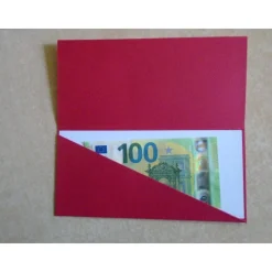 Gutschein Weihnachtsverpackung Geldgeschenk  Weihnachten Konzertkarte Rot Verpackung Zuckerstange