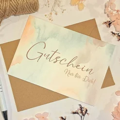 Gutschein zum selber Ausfüllen - Gutscheinkarte - Geschenkgutscheine selbst gestalten - Geburtstagsgeschenk