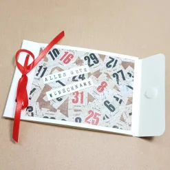 Gutscheinheft zum Geburtstag Glückwunschkarte für ein Sammelgeschenk