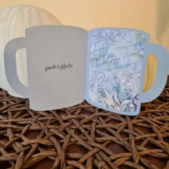 Gutscheinkarte - Glückwunsch zur Verlobung - Blumen - Tassenform