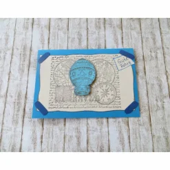 Gutscheinkarte für eine Heißluftballonfahrt, Ballonfahrt, Geburtstagsgeschenk, Geschenk für Brautpaare