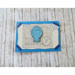 Gutscheinkarte für eine Heißluftballonfahrt, Ballonfahrt, Geburtstagsgeschenk, Geschenk für Brautpaare