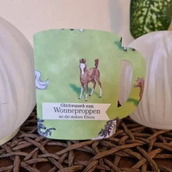 Gutscheinkarte -Geburt - Wonneproppen - Tassenform