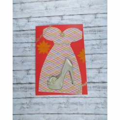 Gutscheinkarte zum Shoppen für die Frau, Geburtstagsgeschenk, petrol,bunt, Weihnachten