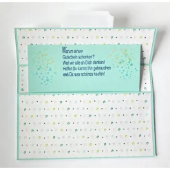 Gutscheinkarten Geldkarten Geburtstagskarte mit Schiebefach Glückwunschkarte Unikat Handarbeit Stampin'up