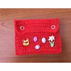 Gutscheinkarten Täschchen für Ostern !!  Kleine Täschchen mit Henne, Eier und Blume Handarbeit  Sofort lieferbar !!!
