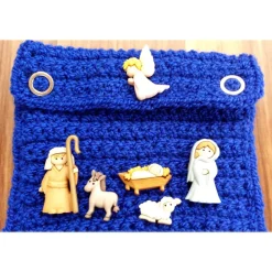 Gutscheinkarten Täschchen für Weihnachten !!  Weihnachtskrippe  Handarbeit