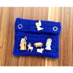 Gutscheinkarten Täschchen für Weihnachten !!  Weihnachtskrippe  Handarbeit