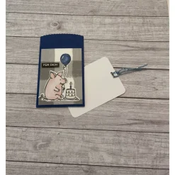 Gutscheinkarten Verpackungen mit kleinem Gruß zum Geburtstag, Geldgeschenk mit lieben Wünschen, Handarbeit, Stampin’Up!