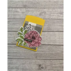 Gutscheinkarten Verpackungen mit kleinem Gruß zum Geburtstag, Geldgeschenk mit lieben Wünschen, Handarbeit, Stampin’Up!