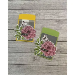 Gutscheinkarten Verpackungen mit kleinem Gruß zum Geburtstag, Geldgeschenk mit lieben Wünschen, Handarbeit, Stampin’Up!