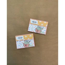 Gutscheinkarten Verpackung zum Geburtstag oder zum Schulanfang, „Bücherwurm“, Geldgeschenk, Grußkarten Handarbeit