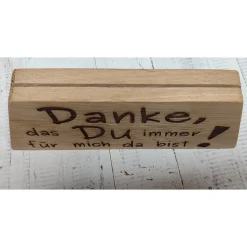 Gutscheinständer aus Eiche Vollholz