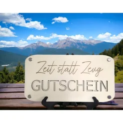 Gutscheinverpackung - Zeit statt Zeug/ Geld schenken / Geschenkverpackung / Geschenkidee / Verpackung für Geld/Geburtsta