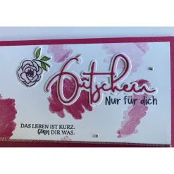 Gutscheinverpackung Musical,-Konzert,-Ticketverpackung Handarbeit Muttertag Glückwunschkarte Frauen