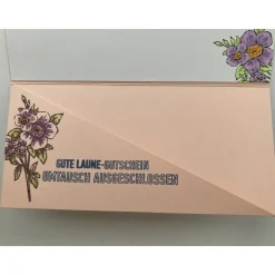 Gutscheinverpackungen Blumig Musical,-Konzert,-Ticketverpackungen Eventim Geburtstag Handarbeit Wunscherfüller