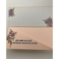 Gutscheinverpackungen Blumig Musical,-Konzert,-Ticketverpackungen Eventim Geburtstag Handarbeit Wunscherfüller